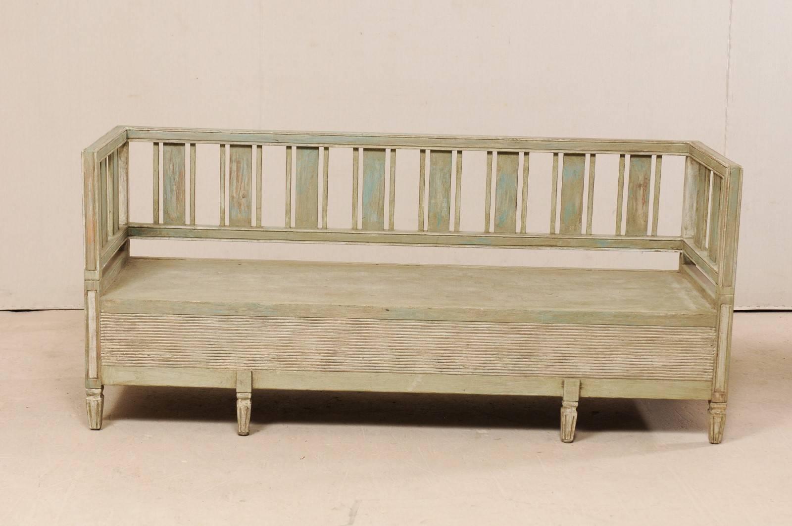 decorative wooden bench