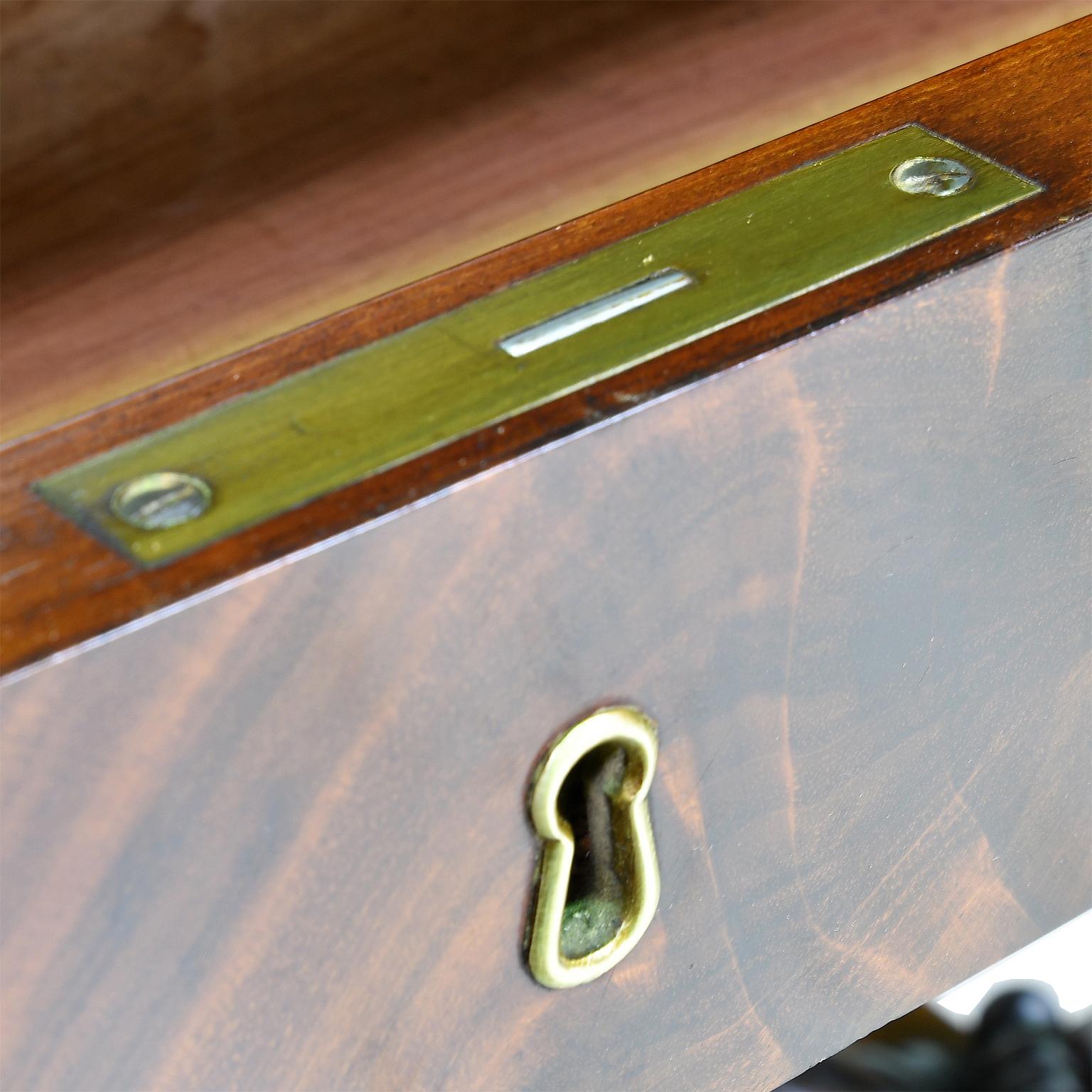 Swedish Karl Johan Salon/Sofa Table or Desk in West Indies Mahogany, c. 1825 For Sale 13