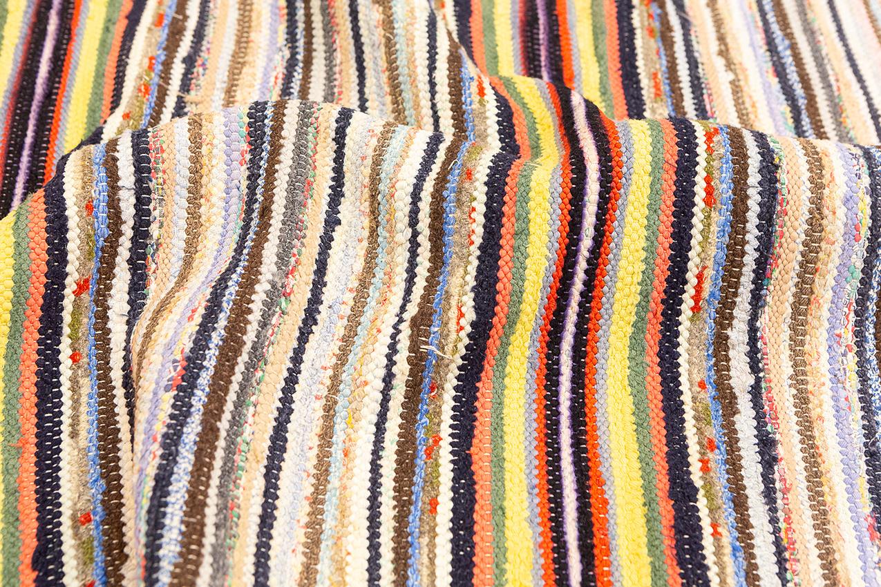Wool Swedish Kilim Flat-weave  For Sale