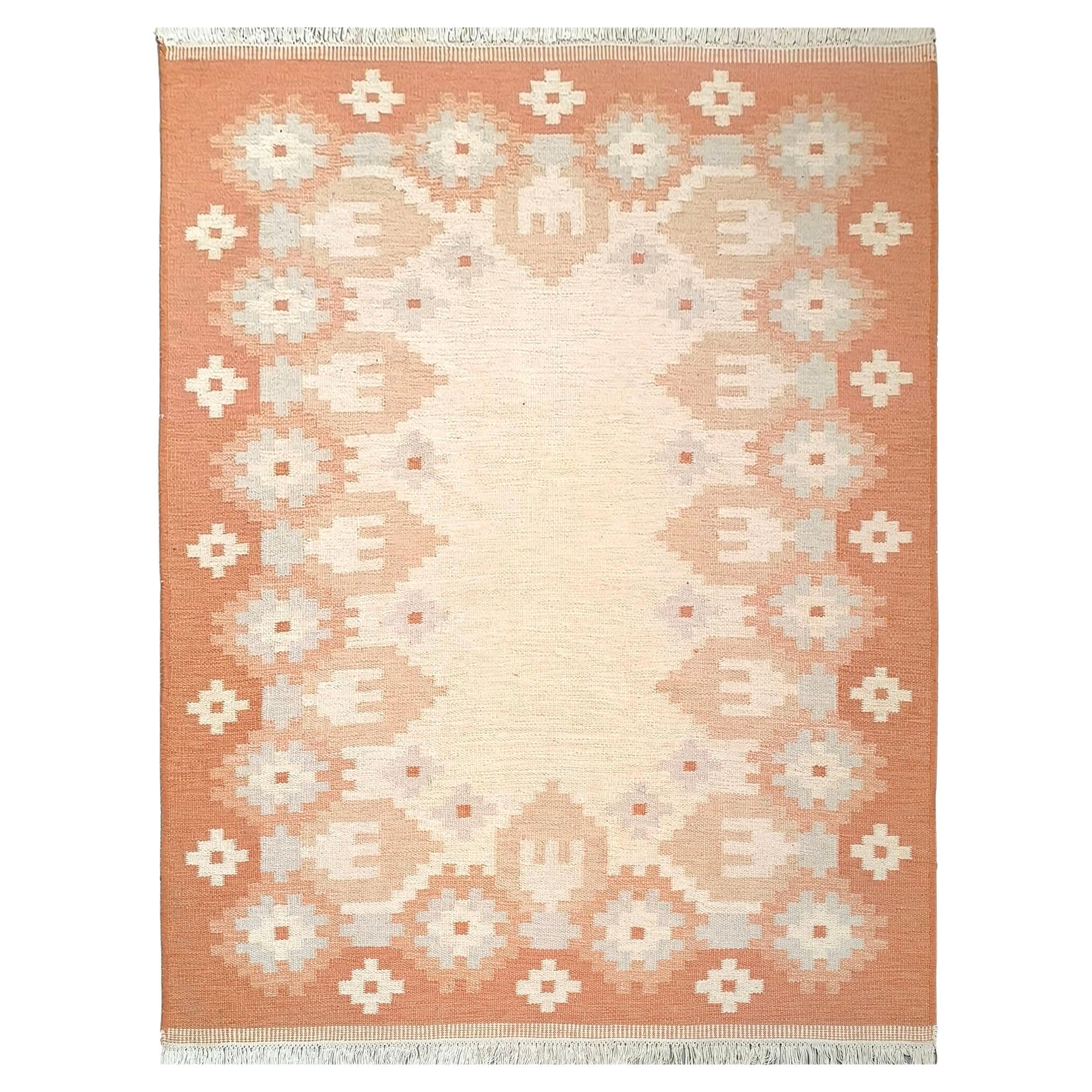 Swedish Kilim Flatweave Rug, Attr. to Anna‑Johanna Ångström - Dekolet Collection