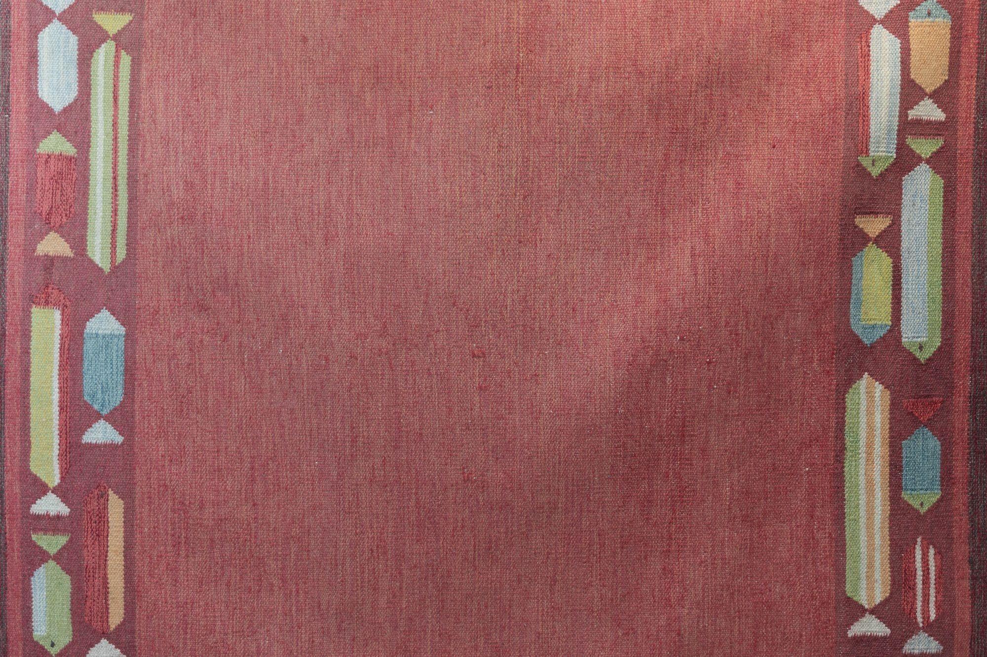 Schwedischer Kelim (Moderne der Mitte des Jahrhunderts) im Angebot