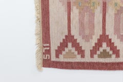 Swedish Kilim in Tones of Red