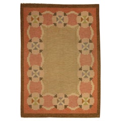 Swedish Kilim Signed By Ingegerd Silow, ca. 1950
