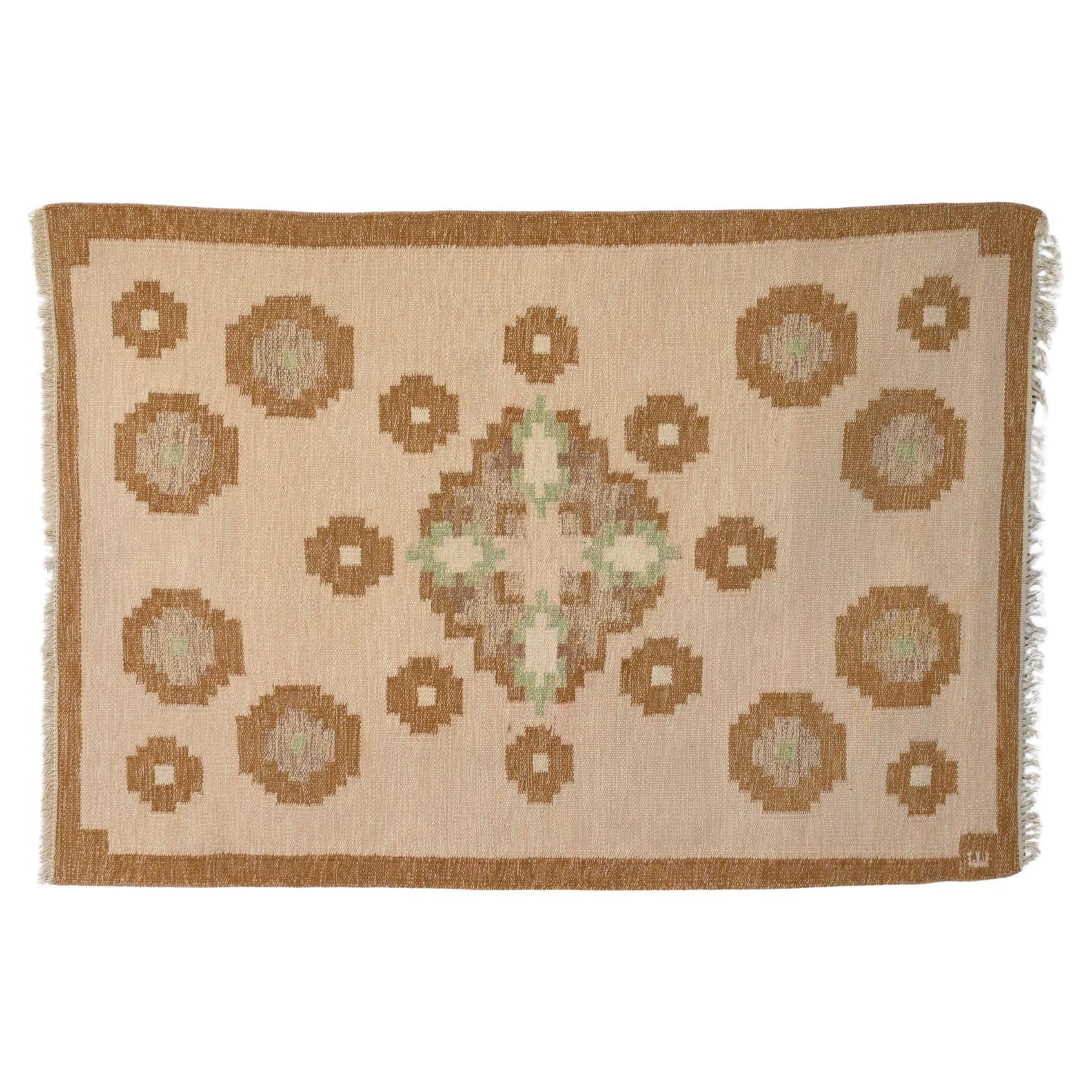 Kilim suédois signé E en vente