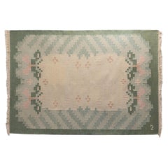 Schwedischer Kelim Signiert IJ