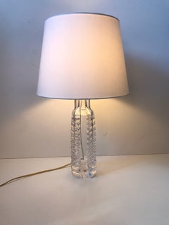 Swedish Kosta Art Glass Table Lamp, 1960