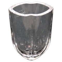 Swedish Kosta Lead Crystal Flower Vase, 20th C