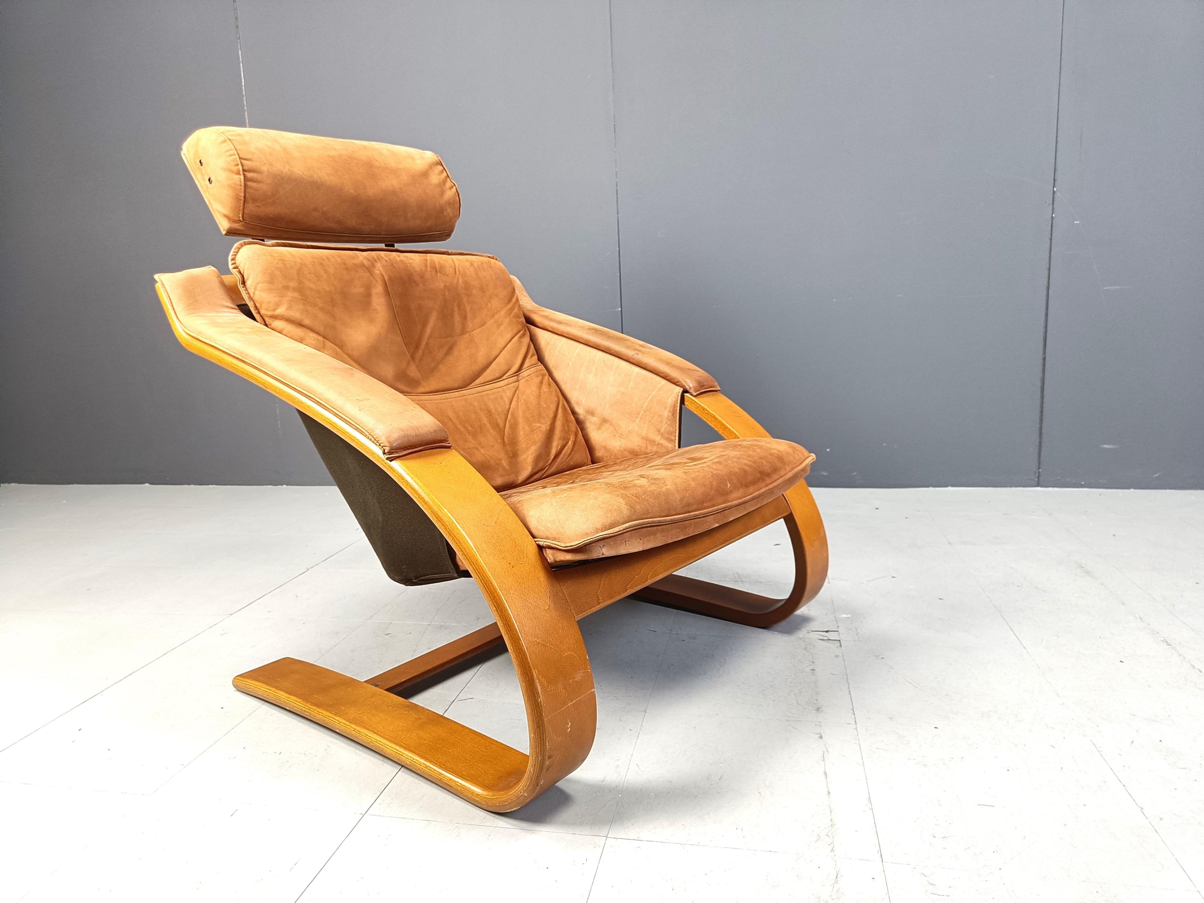 Swedish Kroken Armchair by Ake Fribyter for Nelo Möbel, 1970s 4