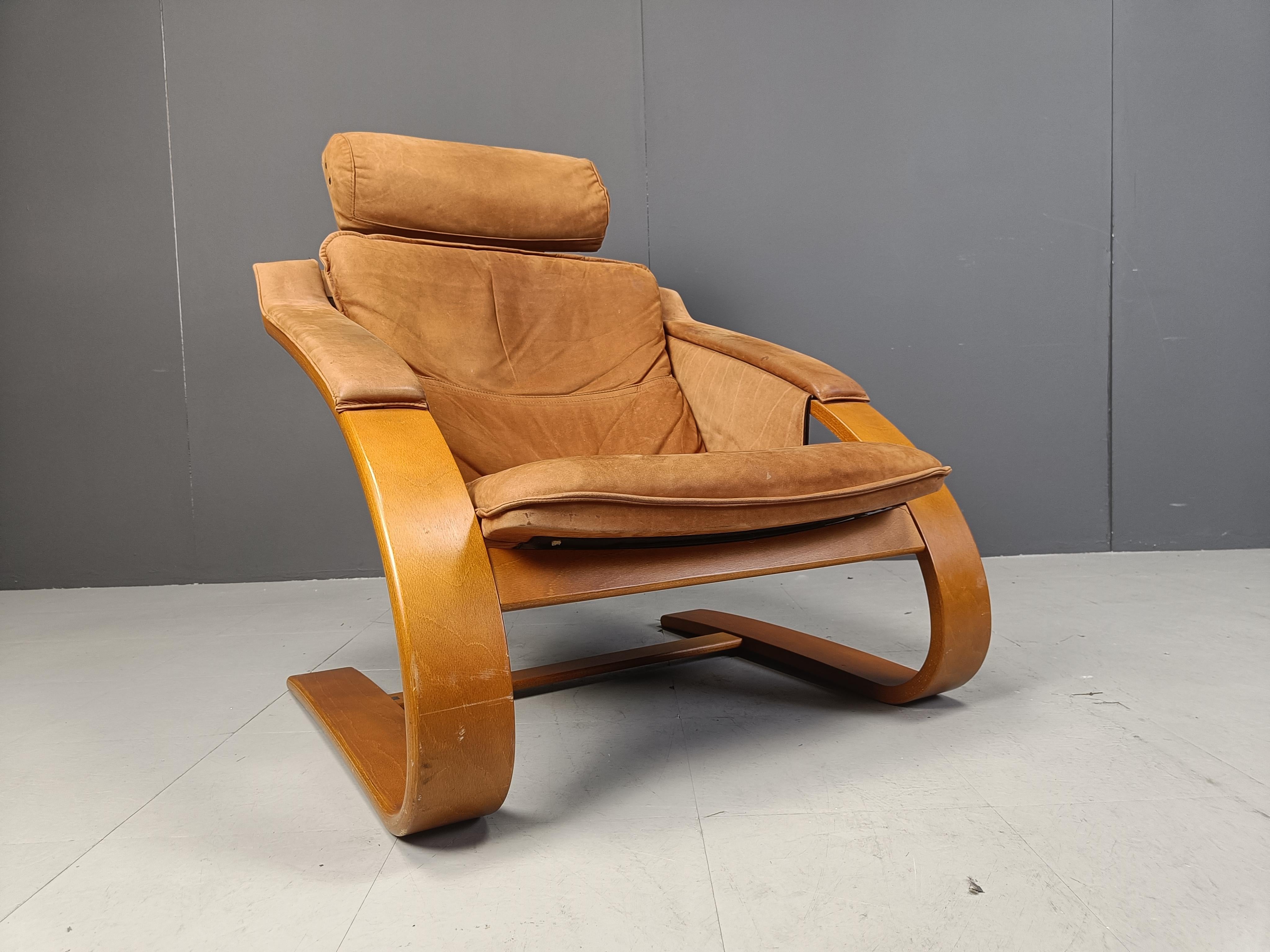 Swedish Kroken Armchair by Ake Fribyter for Nelo Möbel, 1970s 5