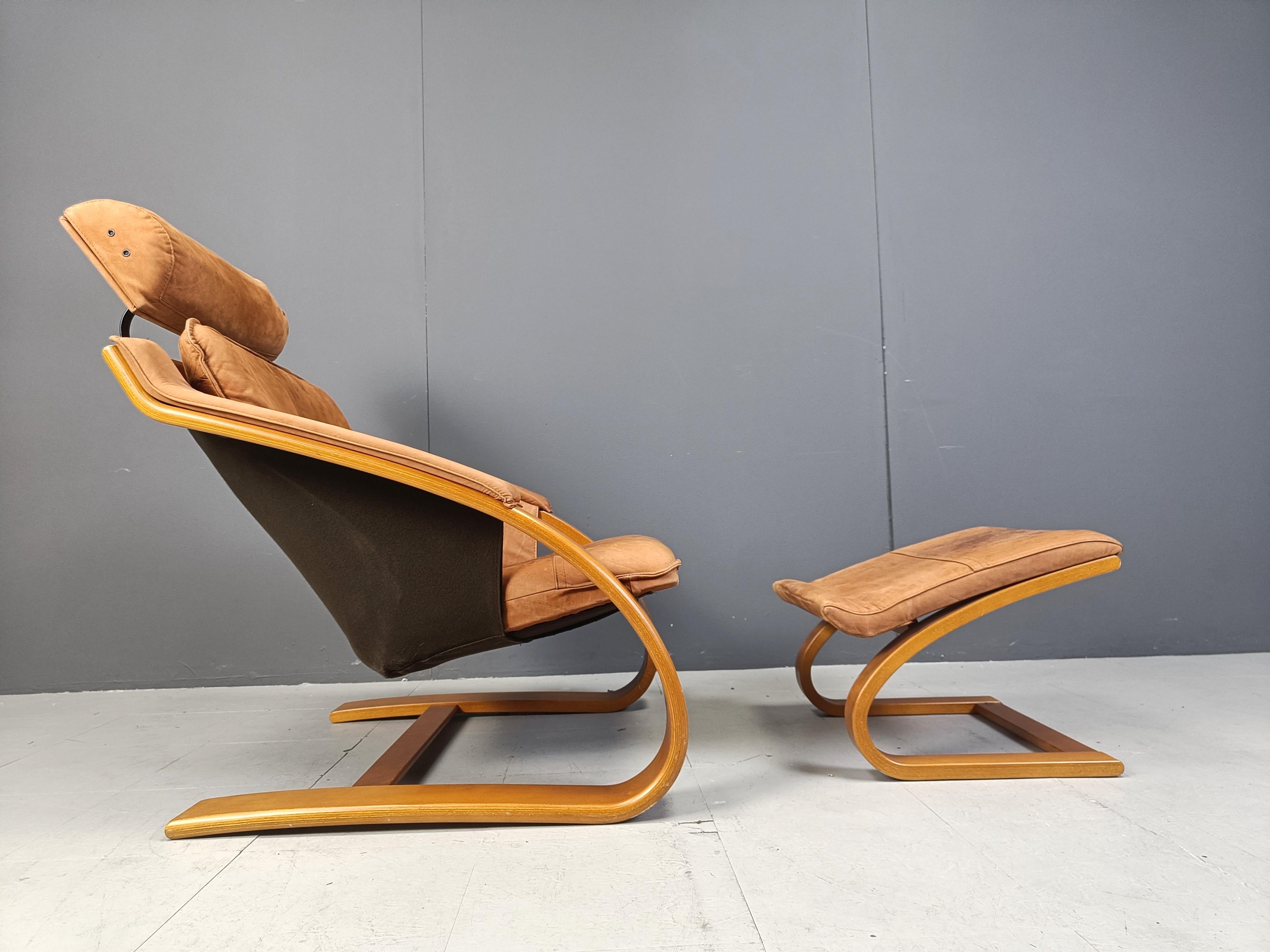 Swedish Kroken Armchair by Ake Fribyter for Nelo Möbel, 1970s 1