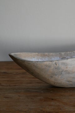 Schwedische große Schale/Trog aus Birke um 1850