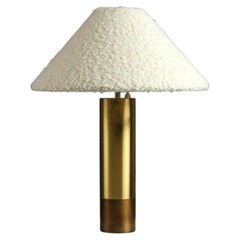 Swedish Large Brass Table Lamp