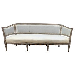 Swedish Late 19th Century Wide and Deep Gustavian Sofa Settee