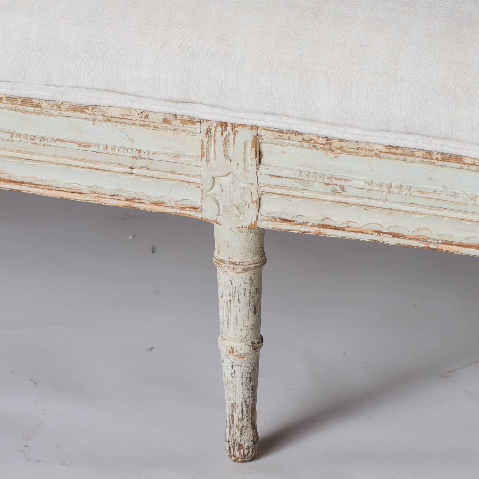 19th Century Swedish Late Gustavian Bench, circa 1820