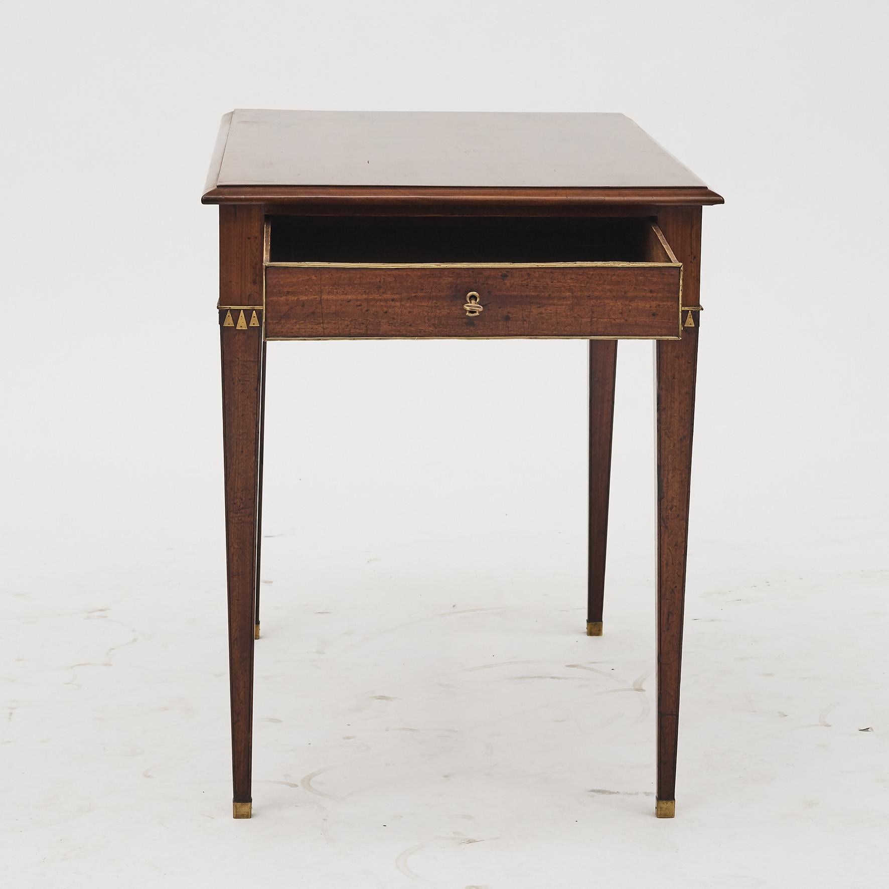 19th Century Swedish Late Gustavian Console Table in Mahogany