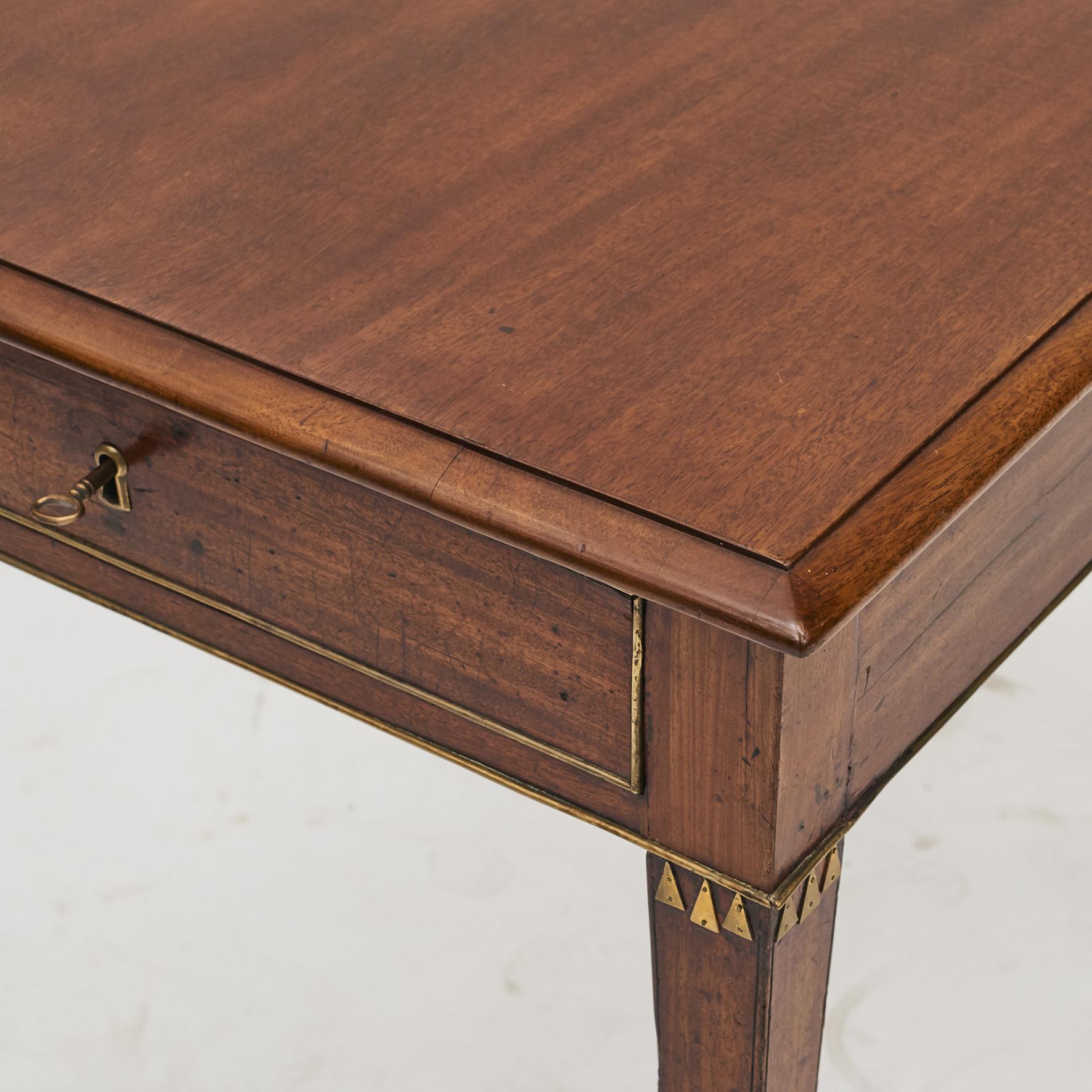 Swedish Late Gustavian Console Table in Mahogany 2