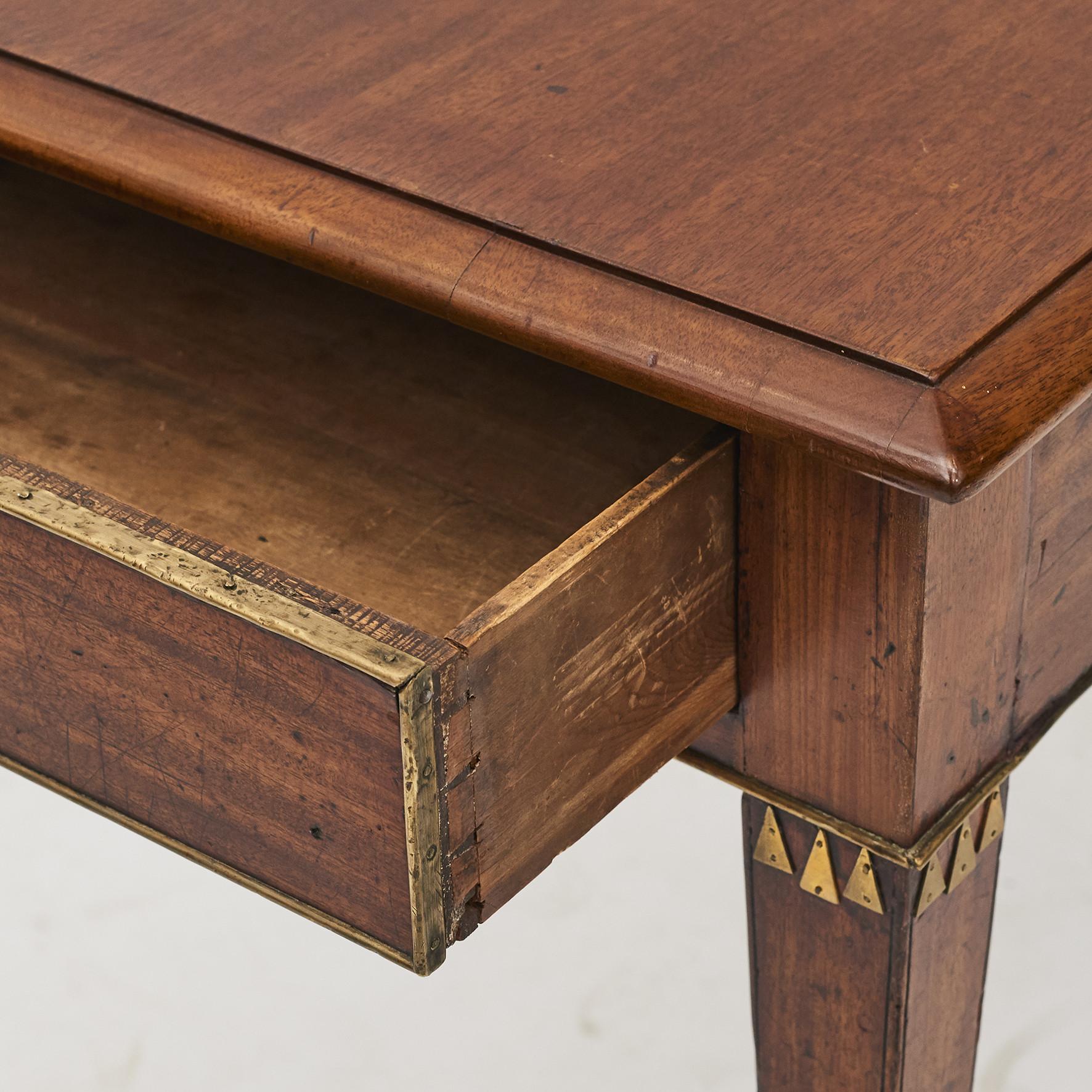 Swedish Late Gustavian Console Table in Mahogany 3