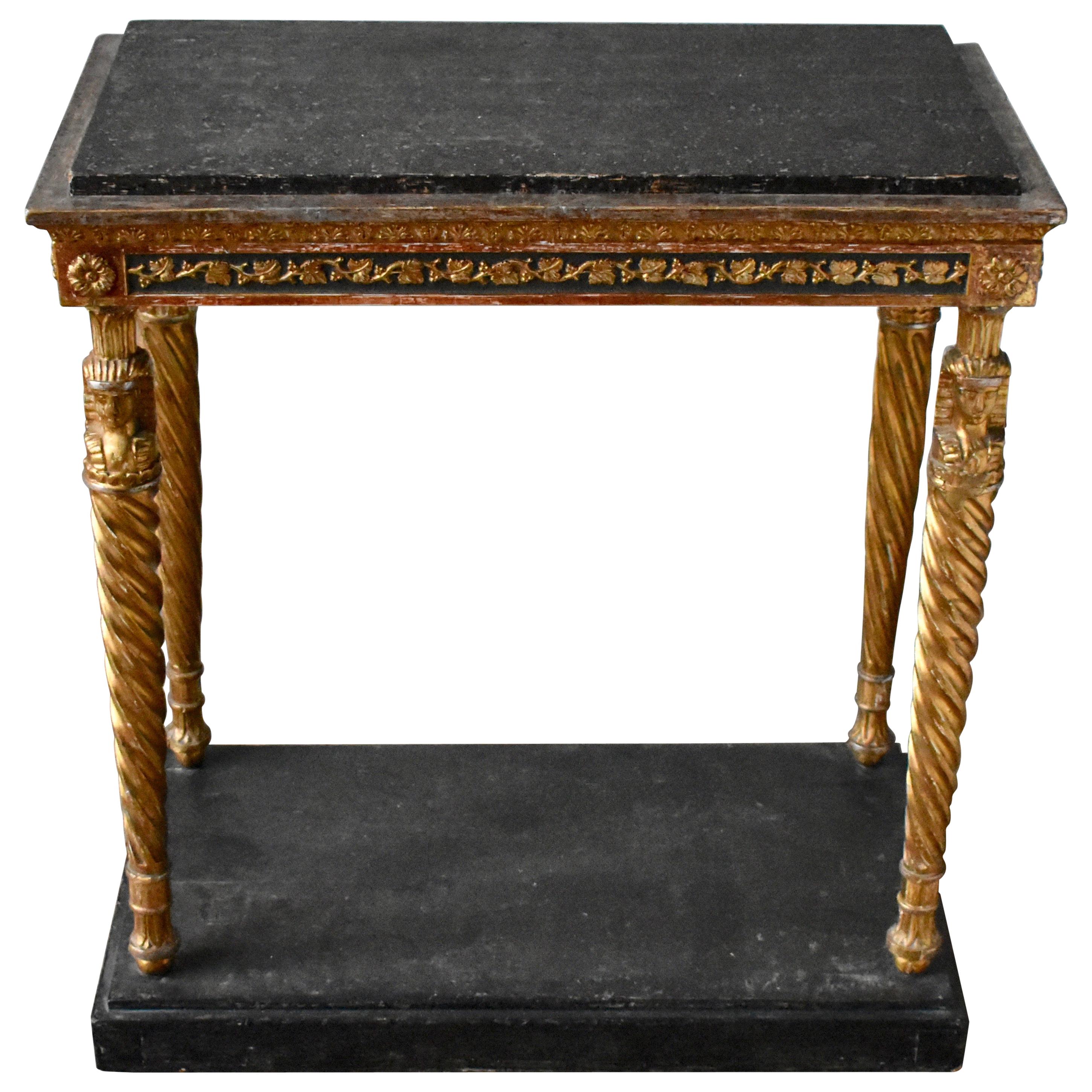 Swedish Late Gustavian Console Table, Stockholm, Early 1800s For Sale