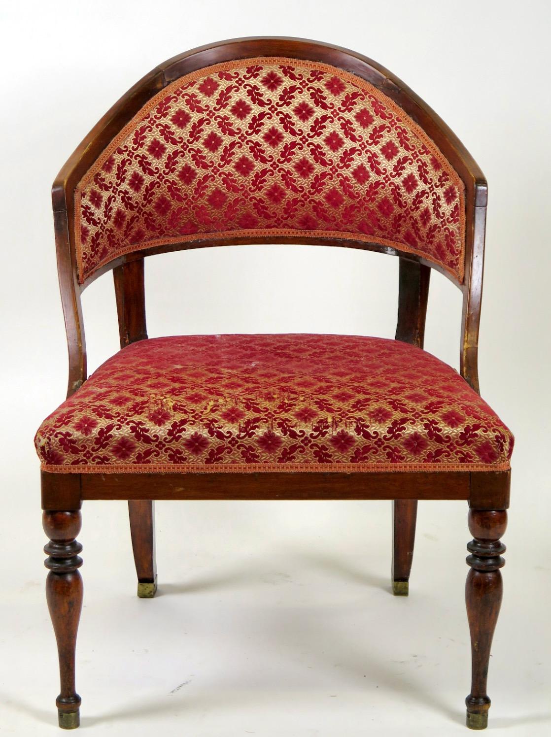 A Swedish late gustavian mahogany stained and polished 