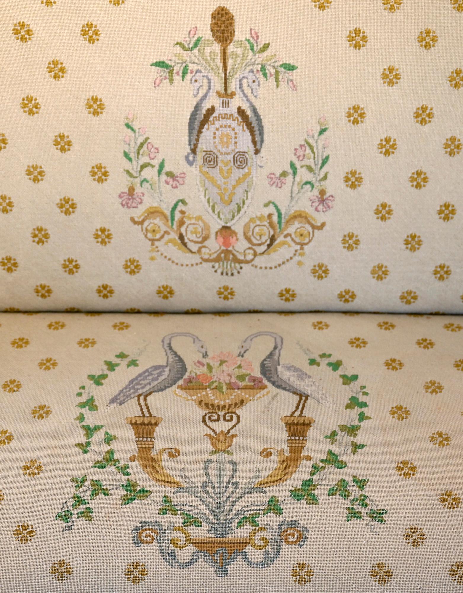 Canapé suédois de la fin de l'époque gustavienne par Ephraim Stahl Stockholm vers 1800 Doré Bon état - En vente à Epfach, DE