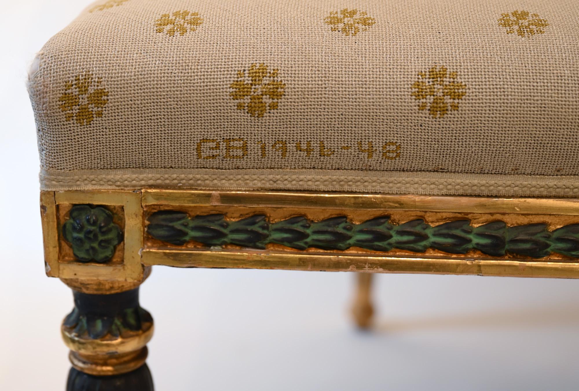Scandinavian Swedish Late Gustavian Sofa by Ephraim Stahl Stockholm circa 1800 Gilded For Sale