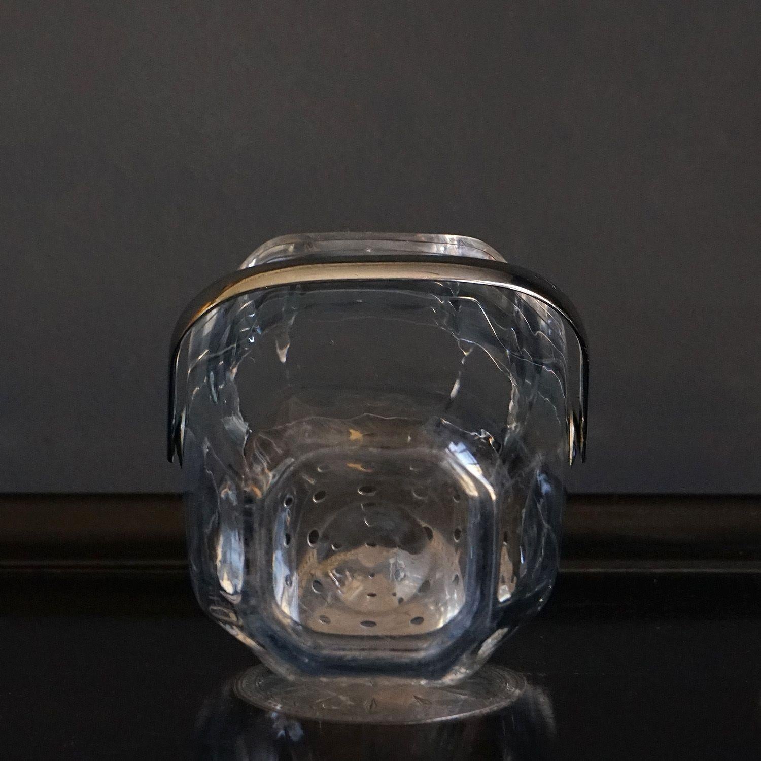 Swedish Lead Crystal Ice Bucket By Gerda Strömberg For Strombergshyttan, 1960s 6