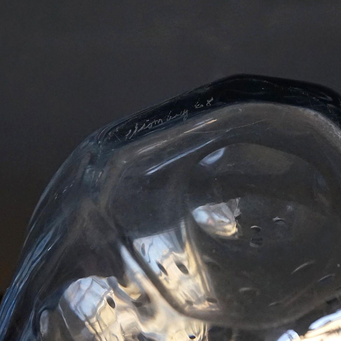 Swedish Lead Crystal Ice Bucket By Gerda Strömberg For Strombergshyttan, 1960s 5