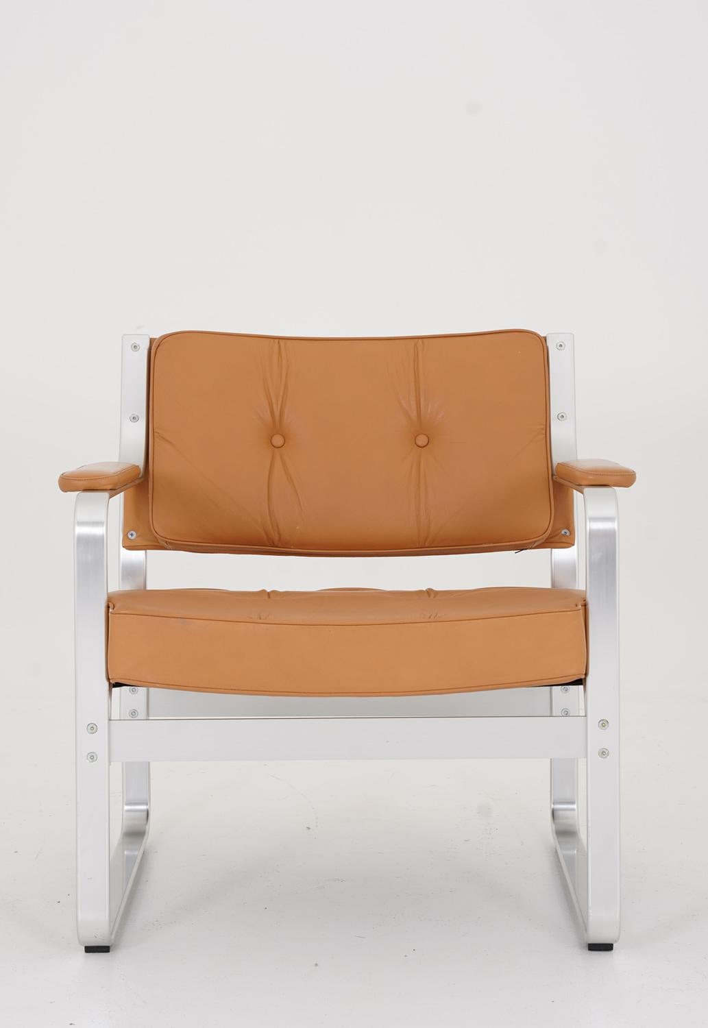 Set of four lounge chairs model 