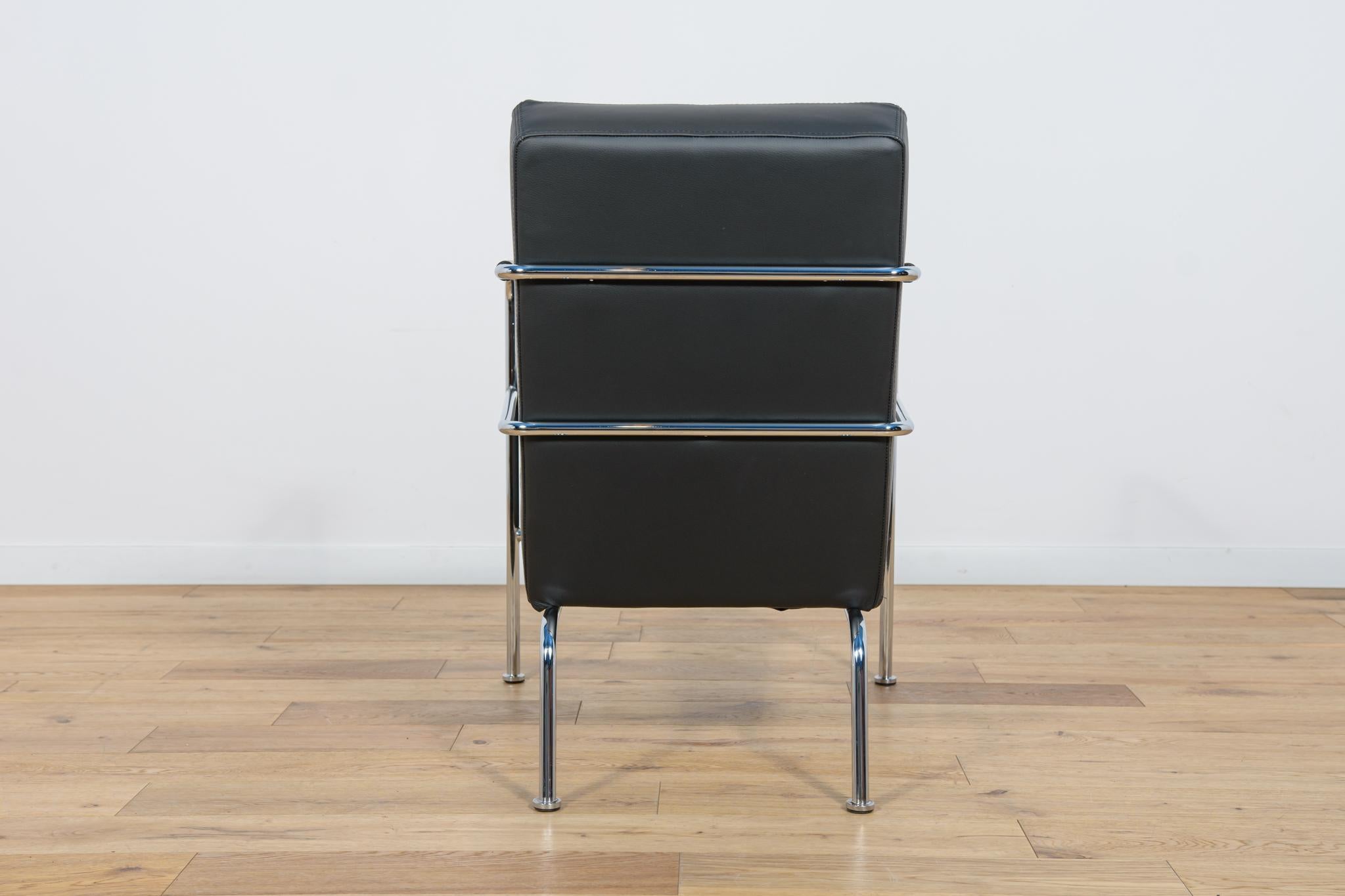 Late 20th Century Swedish Leather Armchair by Gunilla Allard for Lammhults, 1990s For Sale