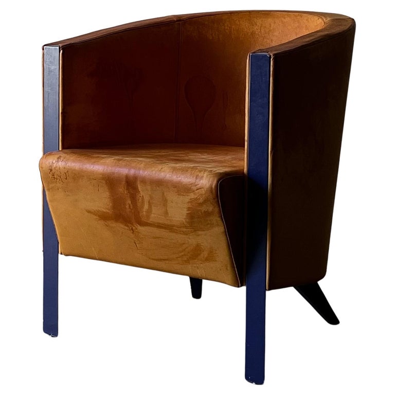 Schwedischer Sessel aus Leder im Angebot bei 1stDibs