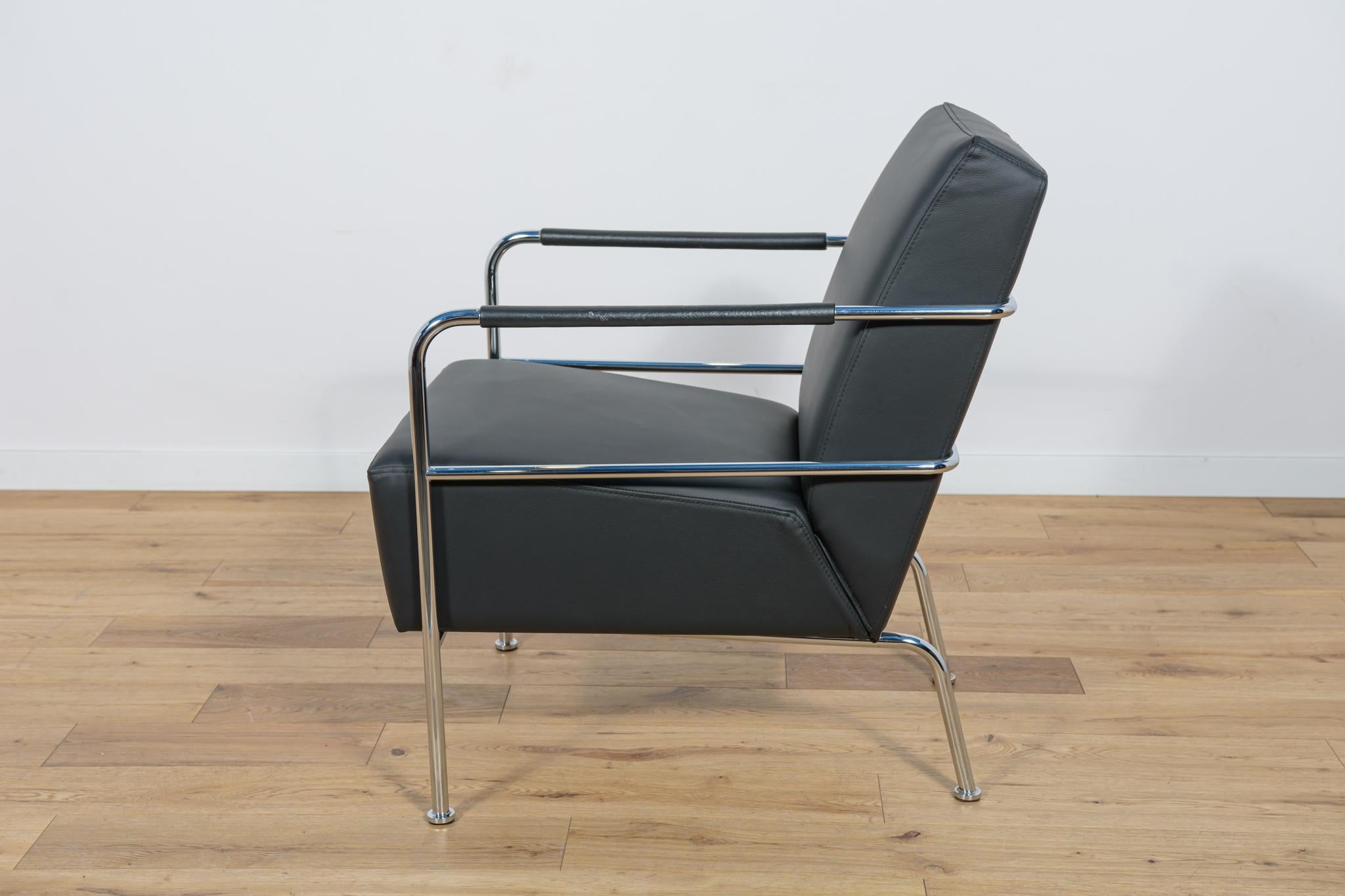  Canapé et fauteuil suédois en cuir par Gunilla Allard pour Lammhults, années 1990. en vente 4
