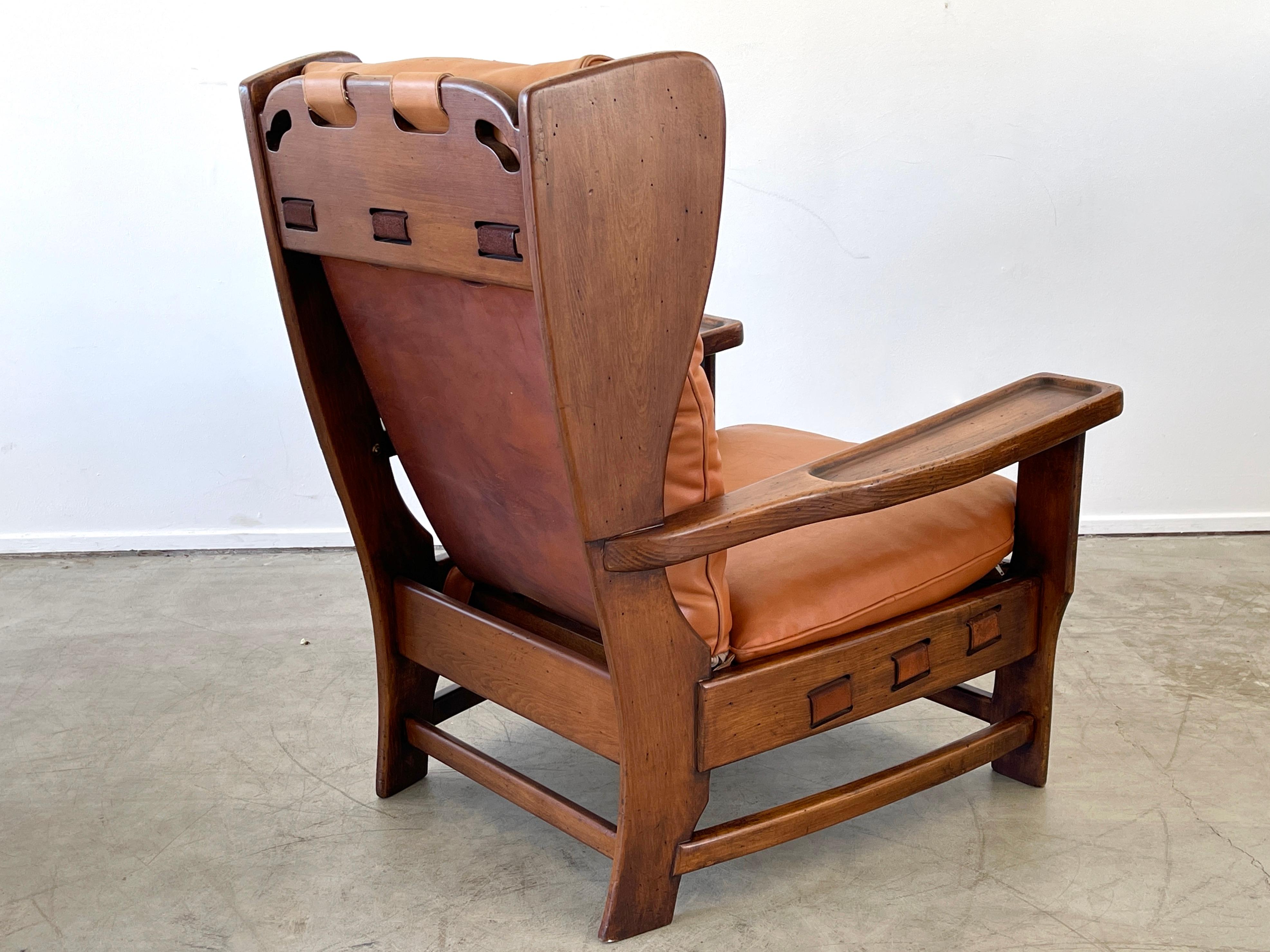 Swedish Leather Wingback Chairs 5
