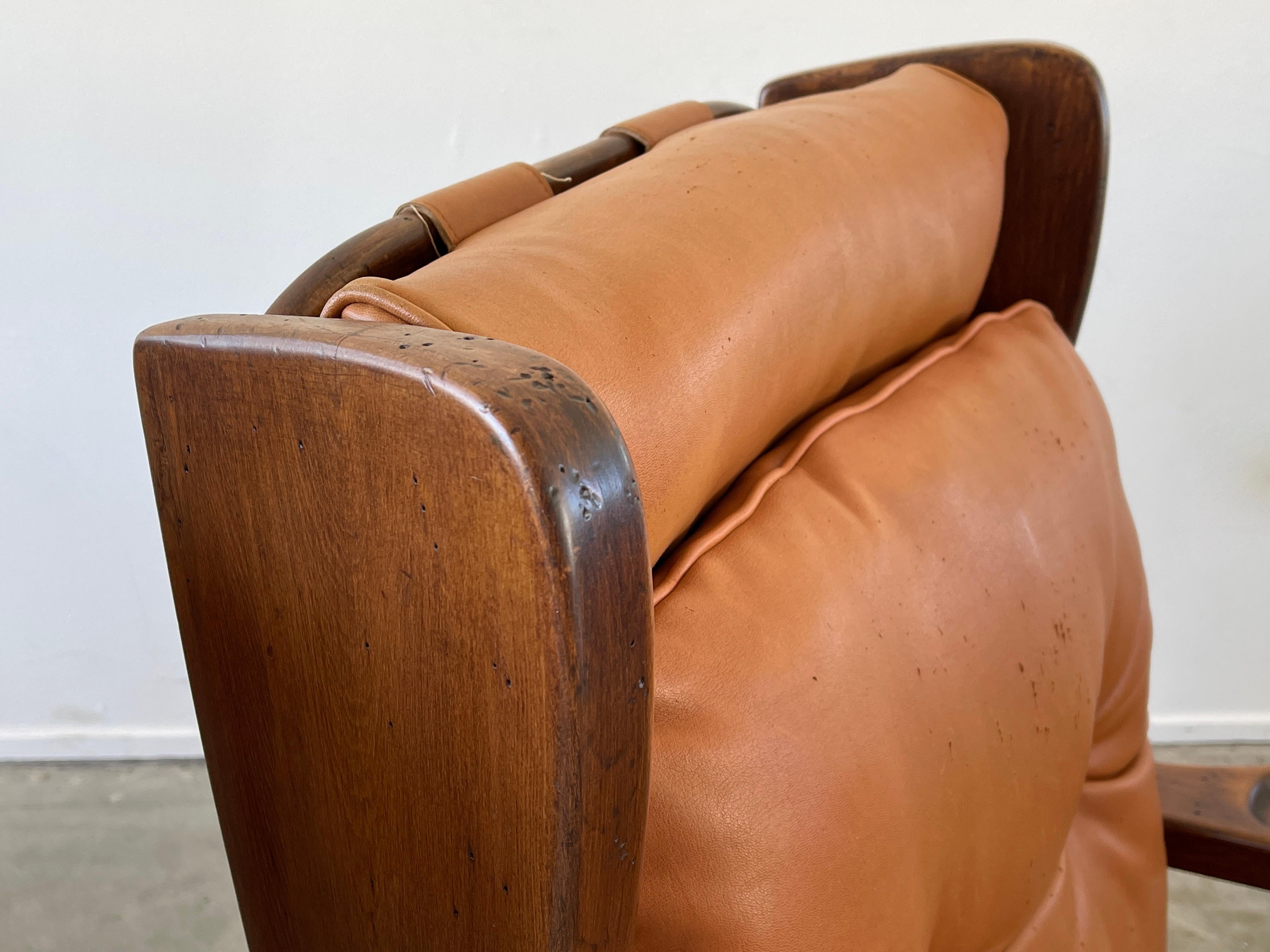 Late 20th Century Swedish Leather Wingback Chairs