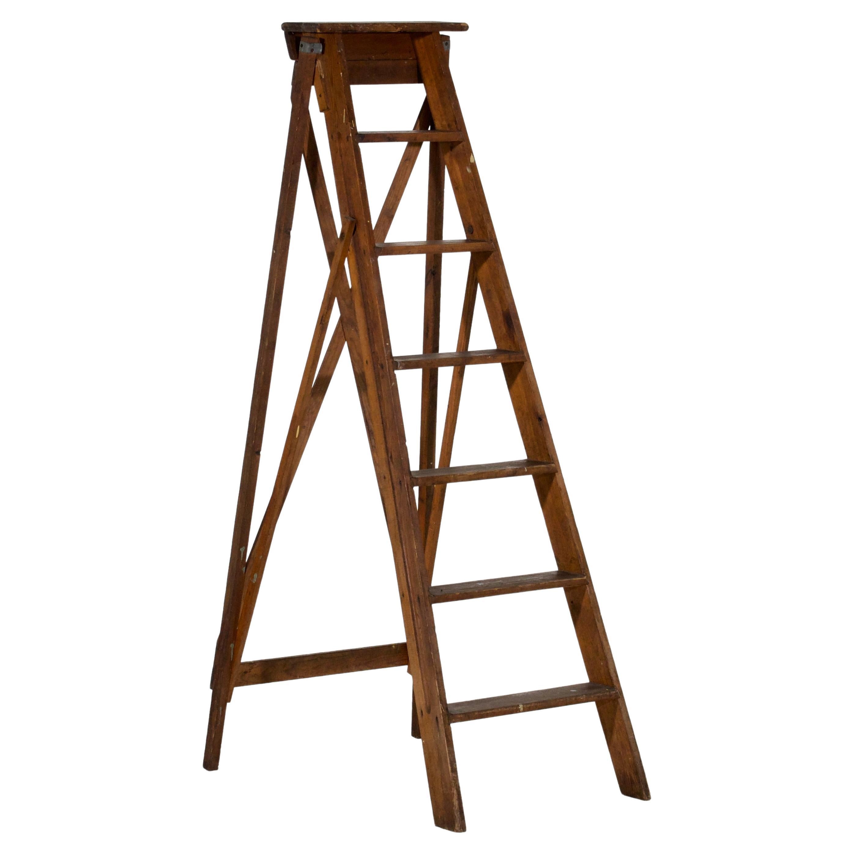 Swedish library ladder was created in the 19th C. For Sale