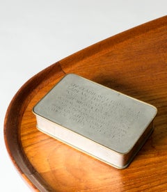 Swedish Lidded Pewter and Brass Box from Firma Svenskt Tenn, 1949