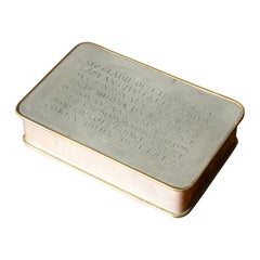 Swedish Lidded Pewter and Brass Box from Firma Svenskt Tenn, 1949