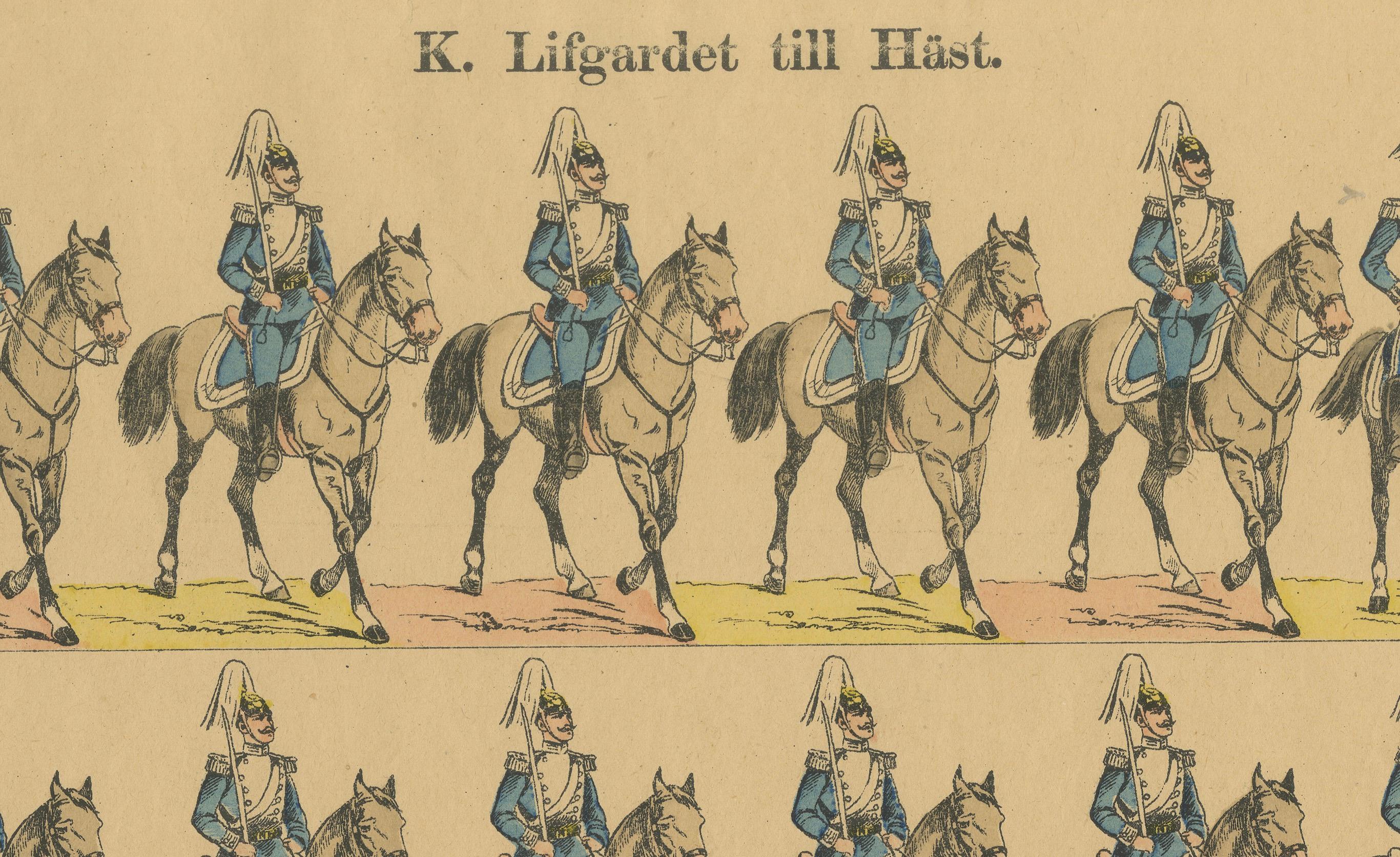 Swedish Life Guards on Horseback – Royal Cavalry Uniforms, c.1860