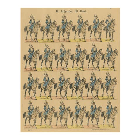 Swedish Life Guards on Horseback – Royal Cavalry Uniforms, c.1860