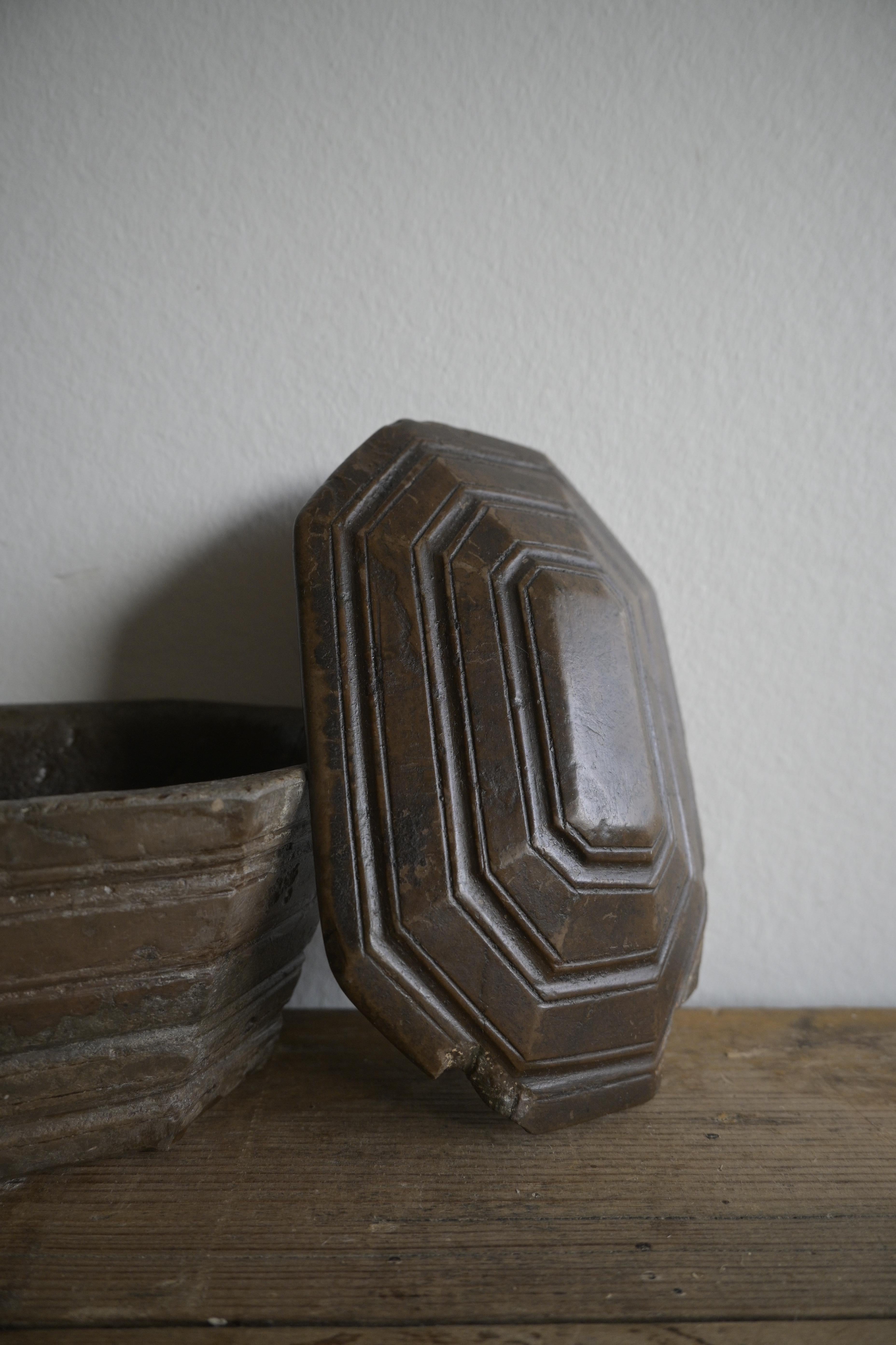 Limestone Swedish Lime Stone Butterbox circa 1830