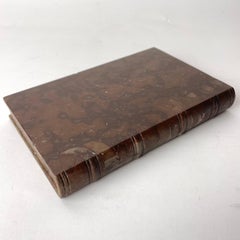 Swedish Limestone with Fossil Paperweight in shape of Book, early 19th Century