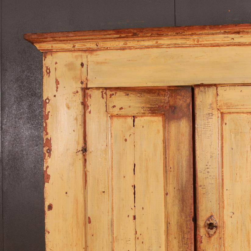 18th century Original painted 4-door Swedish linen cupboard, 1740

Internal depth - 13.5