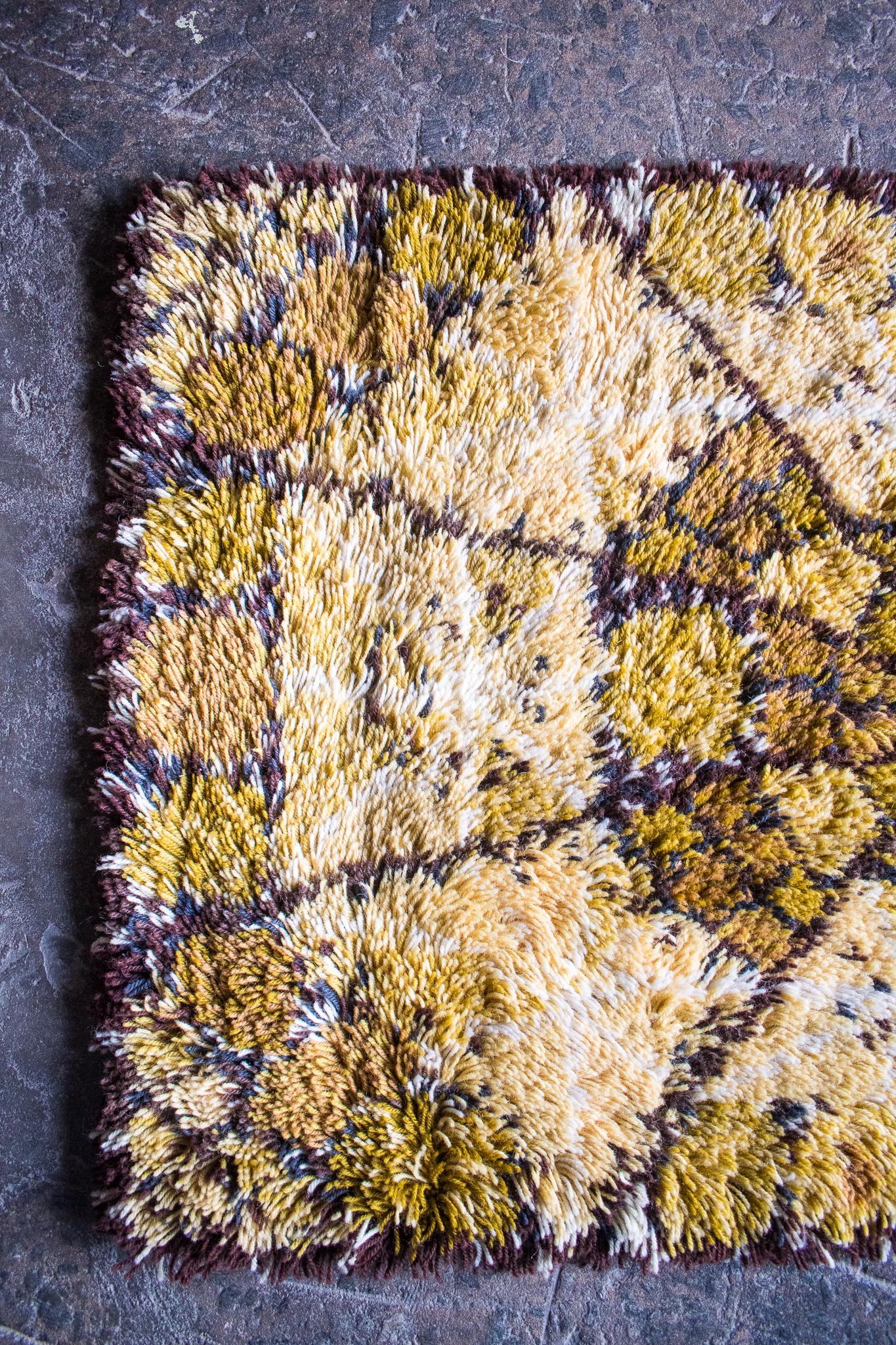 Milieu du XXe siècle Tapis Rya suédoisLOFSTAD de Marianne Richter en vente