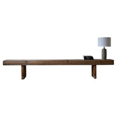 Swedish Long Wall Bench, ca. 1850
