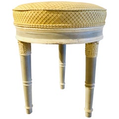 Swedish Louis XVI Style Paint Decorated Foot Stool or Bench