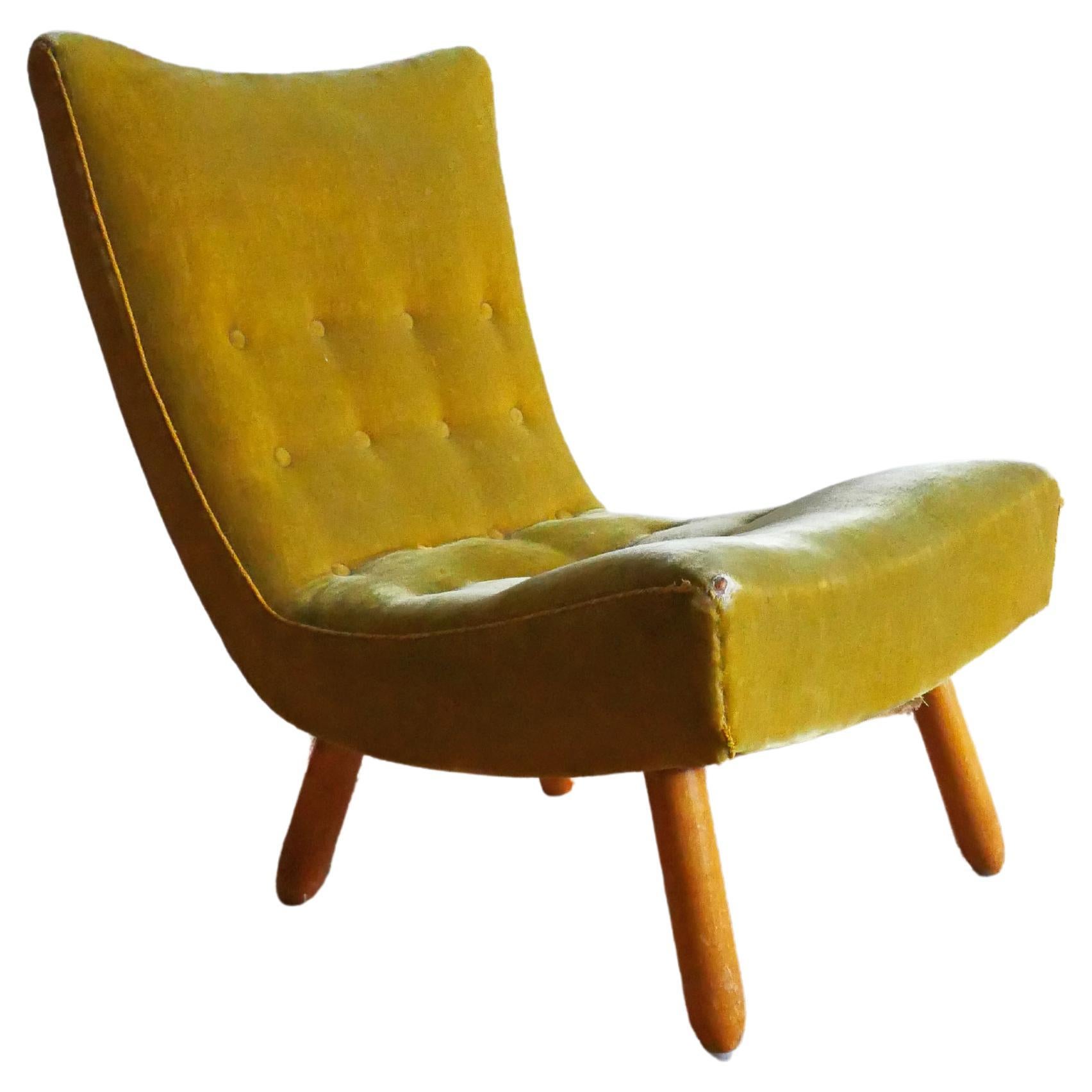 Swedish Lounge Chair 1940-50s For Sale