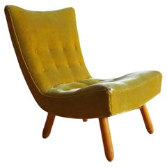 Vintage Swedish Lounge Chair 1940-50s
