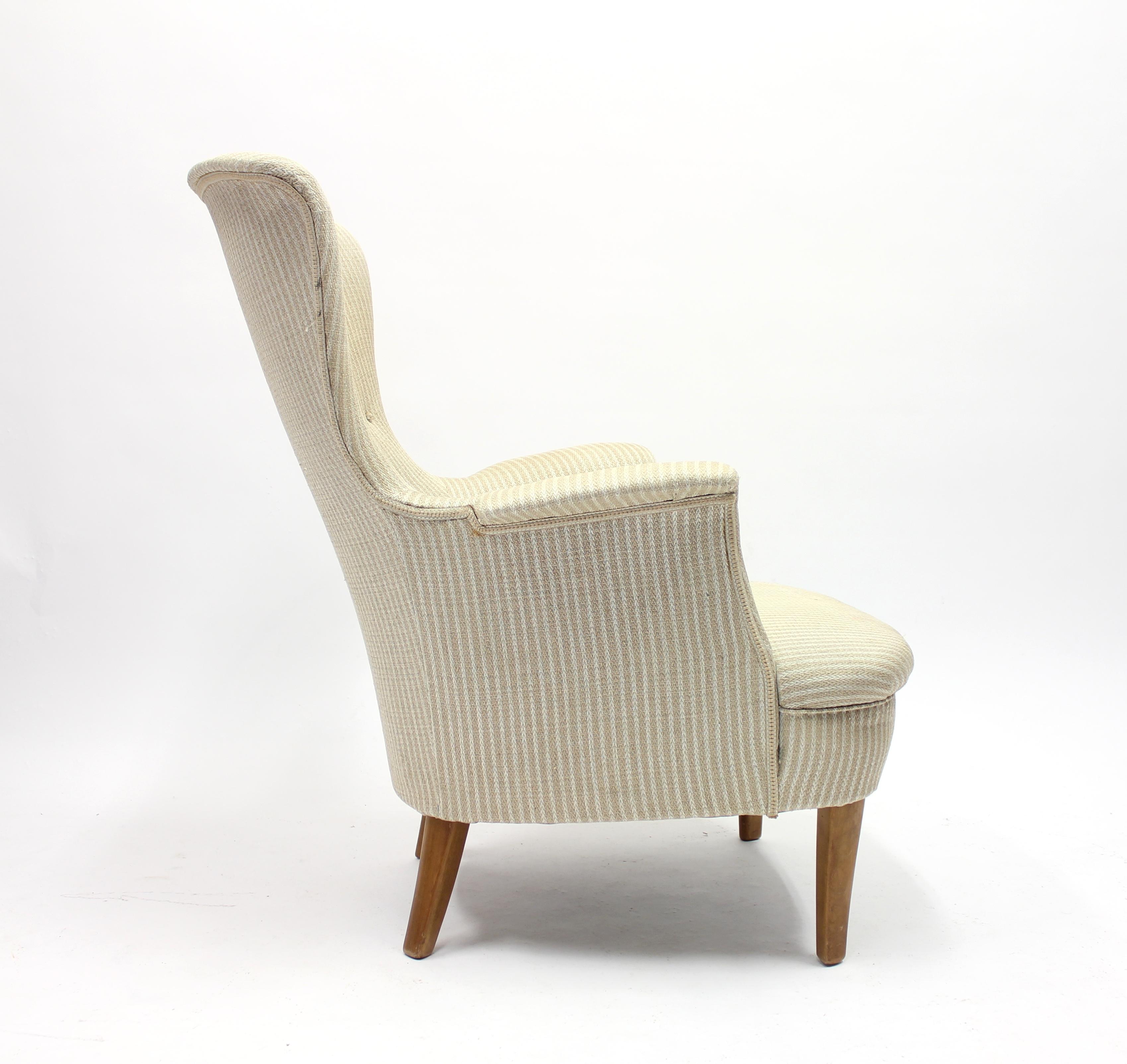 Swedish Lounge Chair by Carl Malmsten, 1950s 4