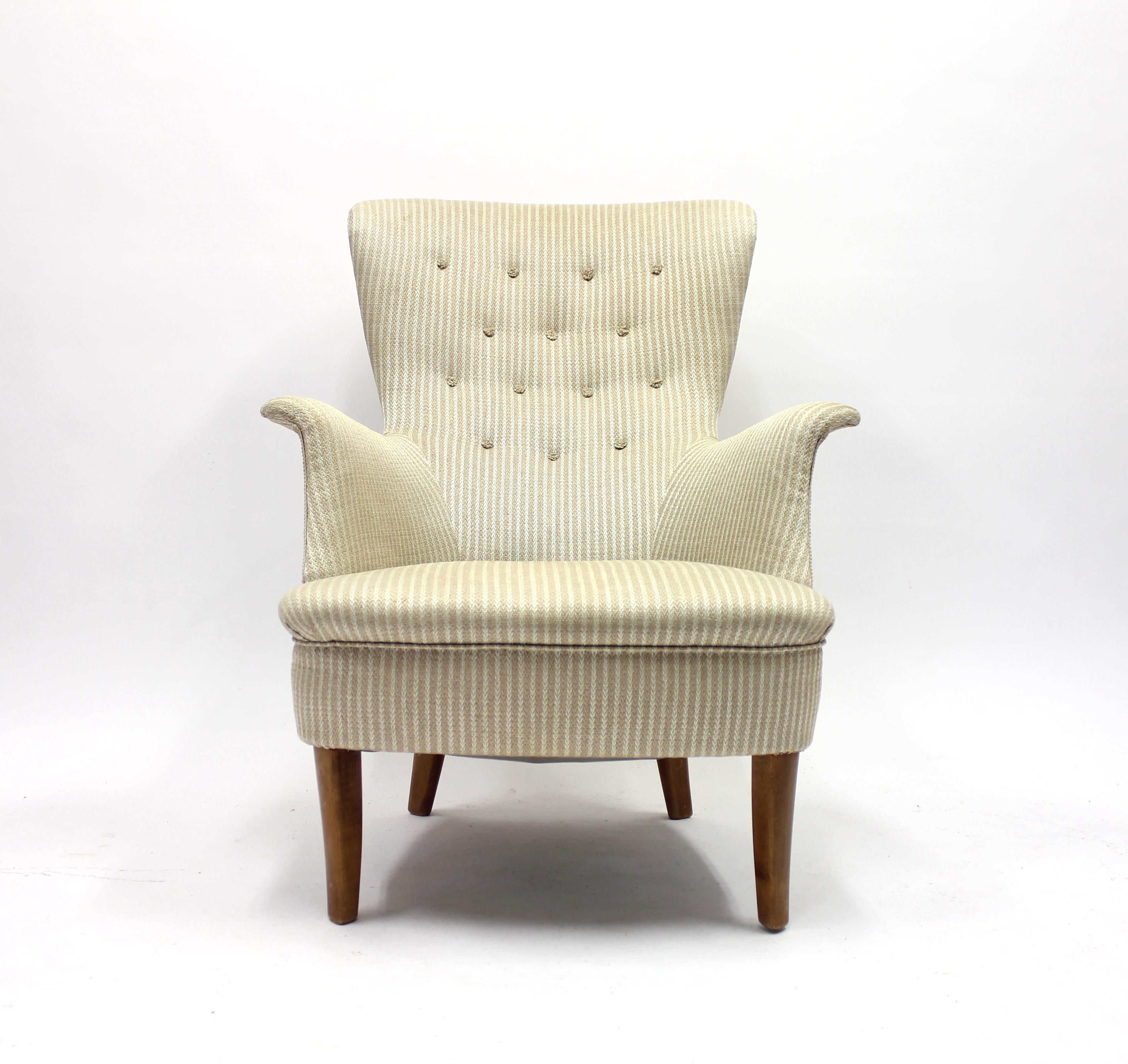 Swedish Lounge Chair by Carl Malmsten, 1950s 1