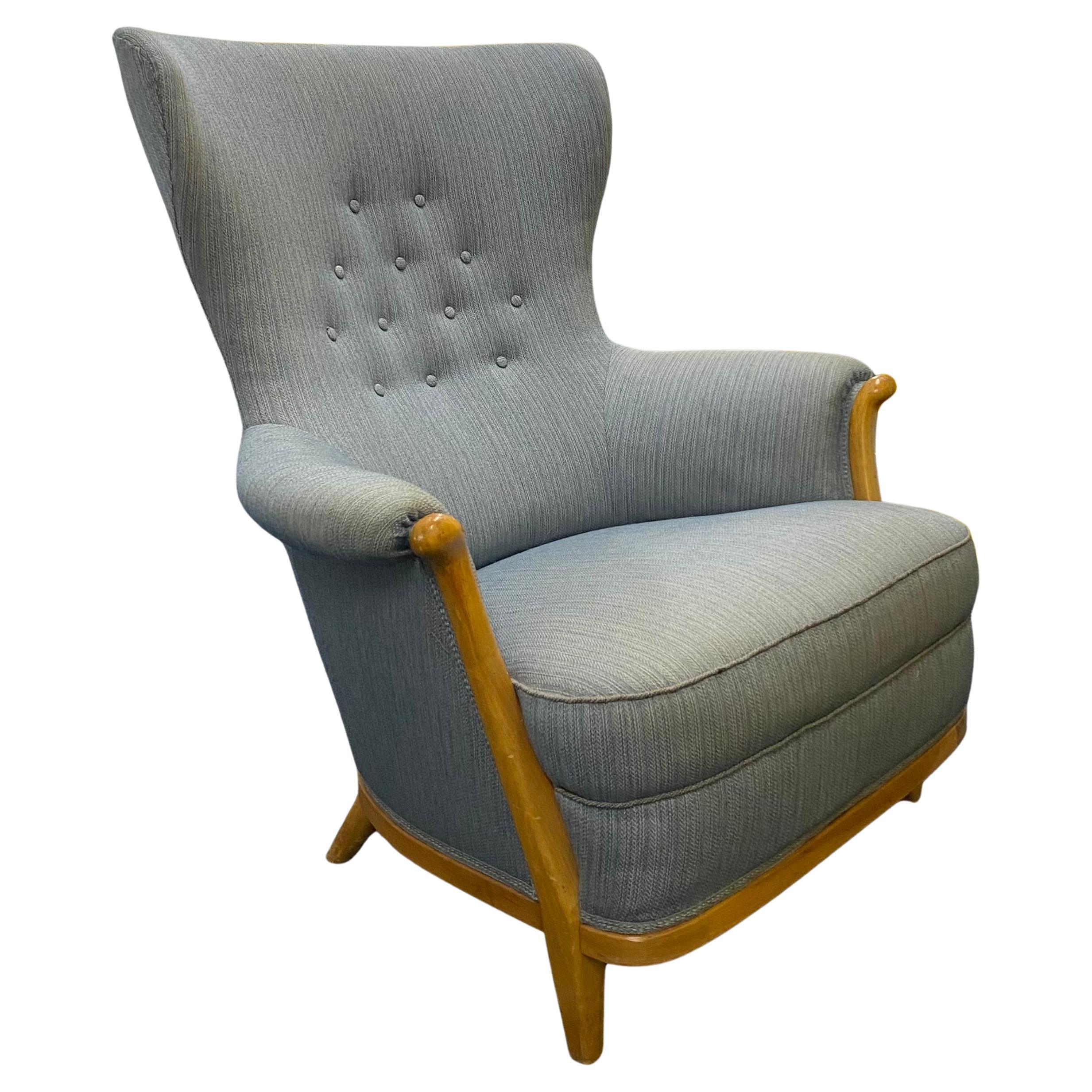Fauteuil de salon suédois par Gustav Allert