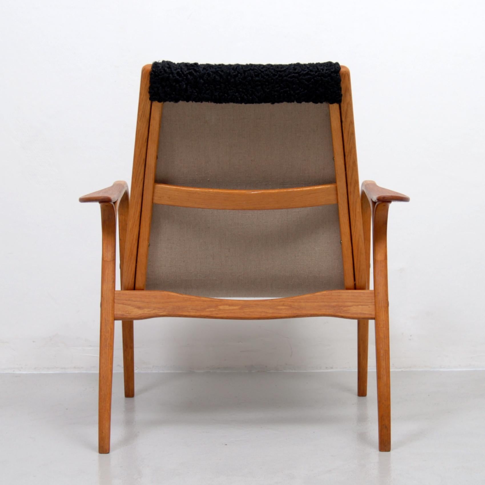 Swedish Lounge Chair Laminett by Yngve Ekström for Swedese, 1950s In Good Condition In Stockholm, SE